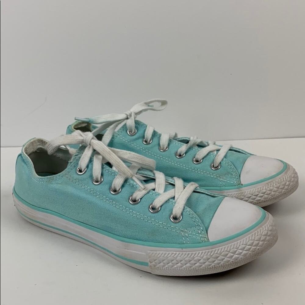 Converse All Star Women's Turquoise Lace Up Sneakers Size 5